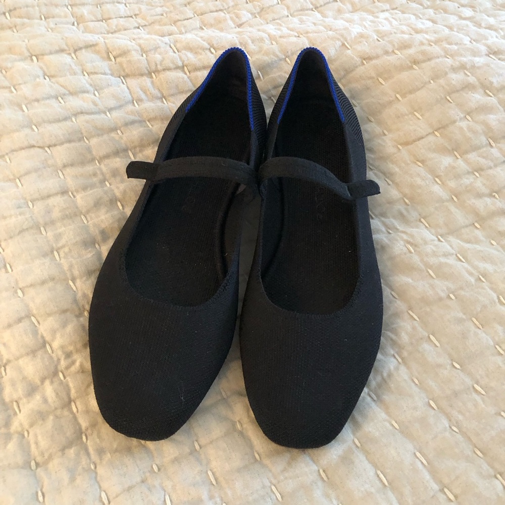 Rothy’s Black Mary Jane Flats Size 10.5 EUC